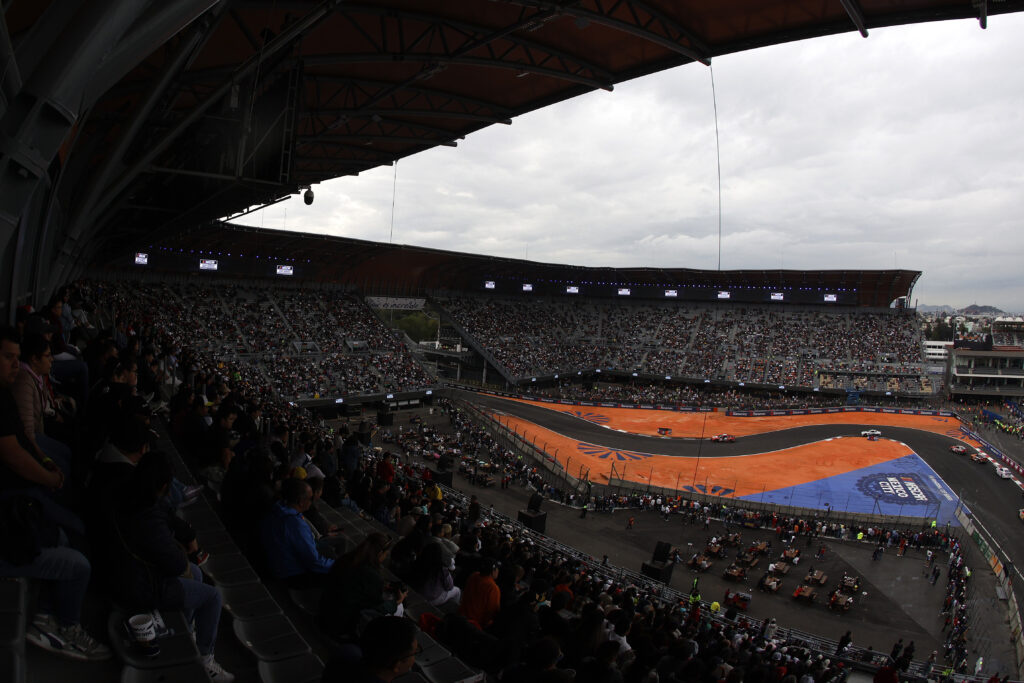 Grandstand View of NASCAR Viva Mexico 250 at Autodromo Hermanos Rodriguez Mexico City June 2025