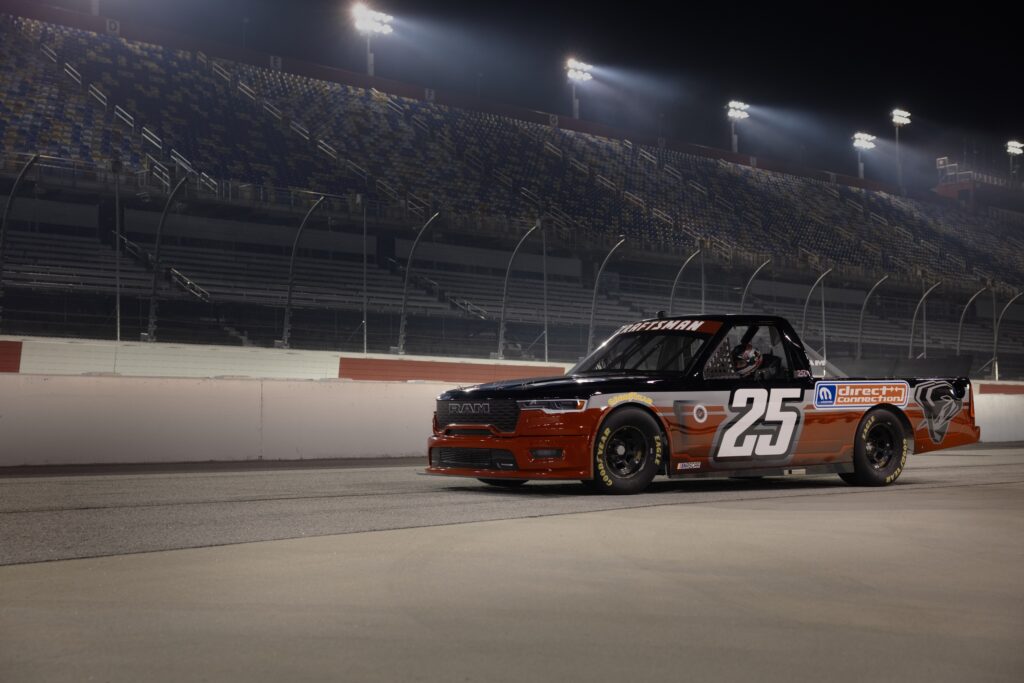 Ram 1500 NASCAR Truck Series concept front on track