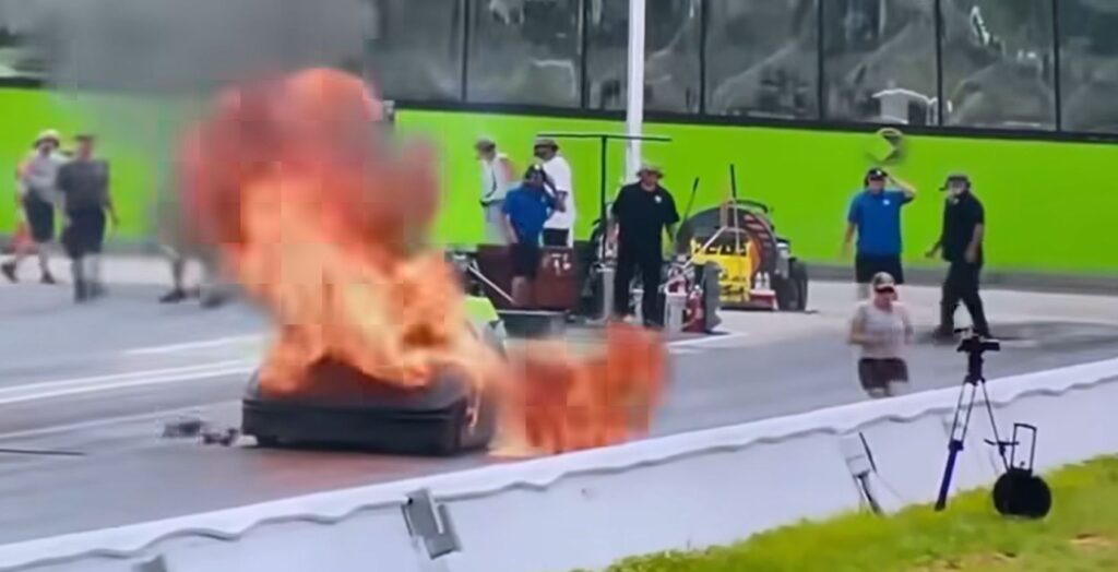 Marvin Blaney Injured in Fiery Incident at IHRA Outlaw Series